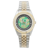 エレガント第19回ジェイド結婚記念日お祝い 腕時計 (正面)