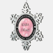 エレガント第2回5バラクォーツ結婚周年記念 スノーフレークピューターオーナメント (右)