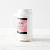 エレガント第2回5バラクォーツ結婚周年記念 ビールジョッキ (正面左)