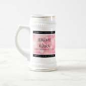 エレガント第2回5バラクォーツ結婚周年記念 ビールジョッキ (左)