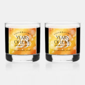 エレガント第23回帝国トパ結婚ス記念日 ウイスキーグラス (正面)