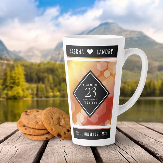 エレガント第23回帝国トパ結婚ス記念日 カフェラテマグ