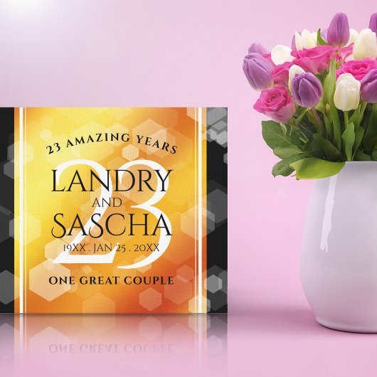 エレガント第23回帝国トパ結婚ス記念日 キャンバスプリント