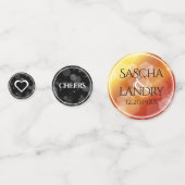 エレガント第23回帝国トパ結婚ス記念日 コンフェッティ (裏面)