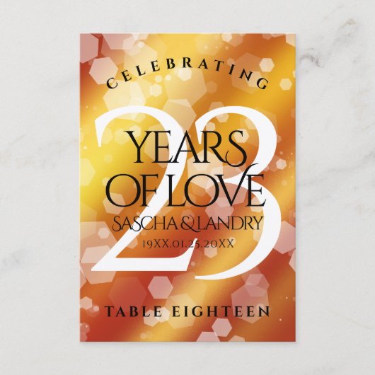 エレガント第23回帝国トパ結婚ス記念日 サンキューカード (正面)