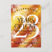 エレガント第23回帝国トパ結婚ス記念日 サンキューカード (裏面)