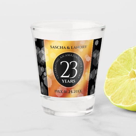 エレガント第23回帝国トパ結婚ス記念日 ショットグラス (正面)