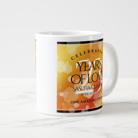 エレガント第23回帝国トパ結婚ス記念日 ジャンボコーヒーマグカップ (正面右)