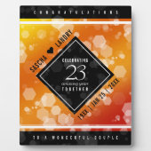 エレガント第23回帝国トパ結婚ス記念日 フォトプラーク (正面)