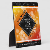 エレガント第23回帝国トパ結婚ス記念日 フォトプラーク (側面)