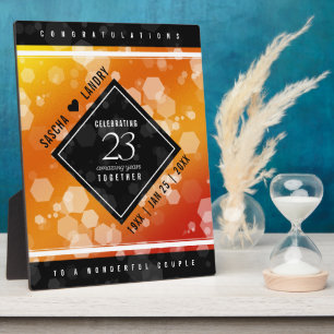 エレガント第23回帝国トパ結婚ス記念日 フォトプラーク