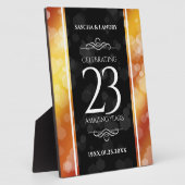 エレガント第23回帝国トパ結婚ス記念日 フォトプラーク (側面)