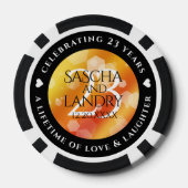 エレガント第23回帝国トパ結婚ス記念日 ポーカーチップ (裏面)