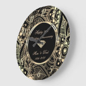 エレガント第25結婚回忌 ラージ壁時計 (傾斜)