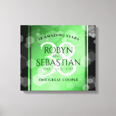 エレガント第38回エメ結婚ラルド キャンバスプリント (正面)