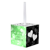 エレガント第38回エメ結婚ラルド キューブオーナメント (裏面アングル)