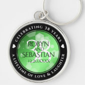 エレガント第38回エメ結婚ラルド キーホルダー (正面)