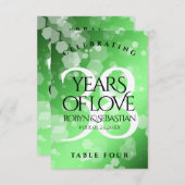 エレガント第38回エメ結婚ラルド サンキューカード (正面/裏面)