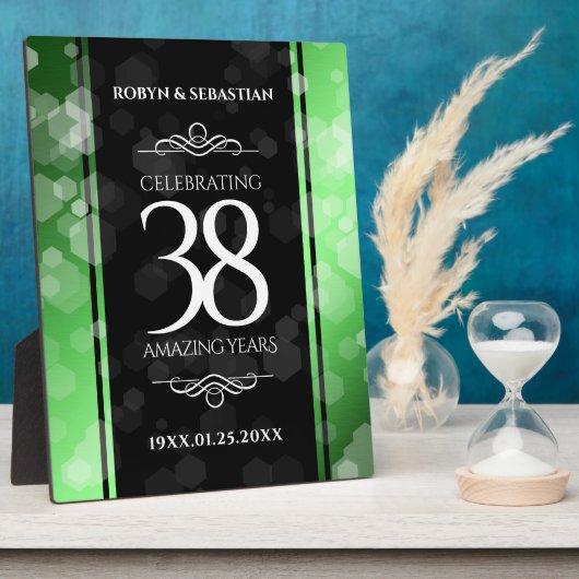 エレガント第38回エメ結婚ラルド フォトプラーク (側面)