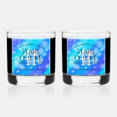 エレガント第41回ブルー・トパ結婚ス記念日 ウイスキーグラス (正面)