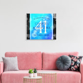 エレガント第41回ブルー・トパ結婚ス記念日 キャンバスプリント (インサイチュ (リビング))