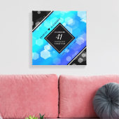 エレガント第41回ブルー・トパ結婚ス記念日 キャンバスプリント (インサイチュ (リビング))