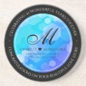 エレガント第41回ブルー・トパ結婚ス記念日 コースター (正面)