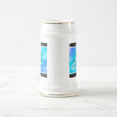 エレガント第41回ブルー・トパ結婚ス記念日 ビールジョッキ (中央)