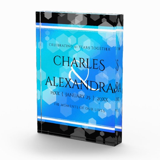 エレガント第41回ブルー・トパ結婚ス記念日 フォトブロック (右)
