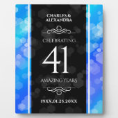 エレガント第41回ブルー・トパ結婚ス記念日 フォトプラーク (正面)