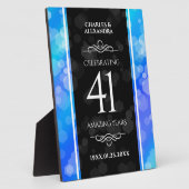 エレガント第41回ブルー・トパ結婚ス記念日 フォトプラーク (側面)