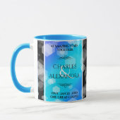 エレガント第41回ブルー・トパ結婚ス記念日 マグカップ (左)