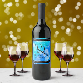 エレガント第41回ブルー・トパ結婚ス記念日 ワインラベル