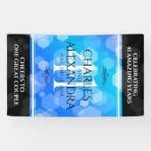 エレガント第41回ブルー・トパ結婚ス記念日 横断幕 (横)