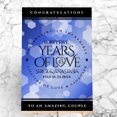 エレガント第45回サファ結婚イア記念日 アクリルサイン