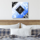 エレガント第45回サファ結婚イア記念日 キャンバスプリント (インサイチュ (寝室))