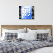 エレガント第45回サファ結婚イア記念日 キャンバスプリント (インサイチュ (寝室))