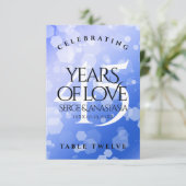 エレガント第45回サファ結婚イア記念日 サンキューカード (スタンド正面)