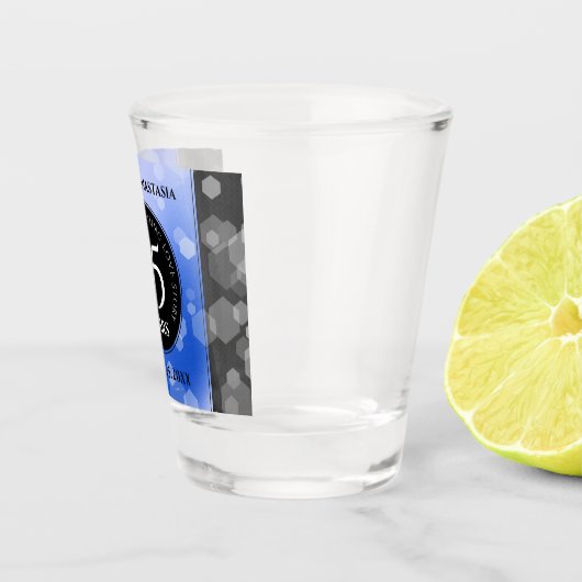 エレガント第45回サファ結婚イア記念日 ショットグラス (右)