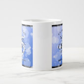 エレガント第45回サファ結婚イア記念日 ジャンボコーヒーマグカップ (正面)