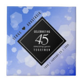 エレガント第45回サファ結婚イア記念日 タイル (正面)