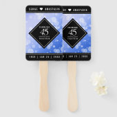 エレガント第45回サファ結婚イア記念日 ハンドファン (正面&裏面)