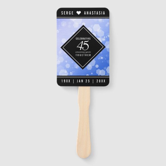 エレガント第45回サファ結婚イア記念日 ハンドファン (正面)