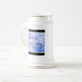 エレガント第45回サファ結婚イア記念日 ビールジョッキ (正面左)