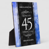 エレガント第45回サファ結婚イア記念日 フォトプラーク (側面)
