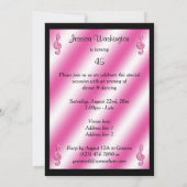 エレガント第45誕生日 招待状 (裏面)