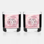 エレガント第5バラクォー結婚ツ記念日 ウイスキーグラス (正面)