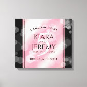 エレガント第5バラクォー結婚ツ記念日 キャンバスプリント (正面)