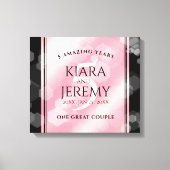 エレガント第5バラクォー結婚ツ記念日 キャンバスプリント (正面)