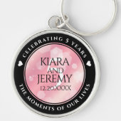 エレガント第5バラクォー結婚ツ記念日 キーホルダー (正面)